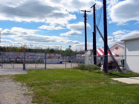 Spartan Speedway (Corrigan Oil Speedway) - Grandstand And Track Photo From Water Winter Wonderland (newer photo)